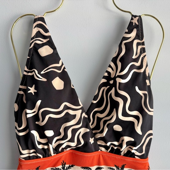 Sanctuary Women's Beach Conversations Plunge Mio One-Piece Swimsuit Size Small - Picture 2 of 11